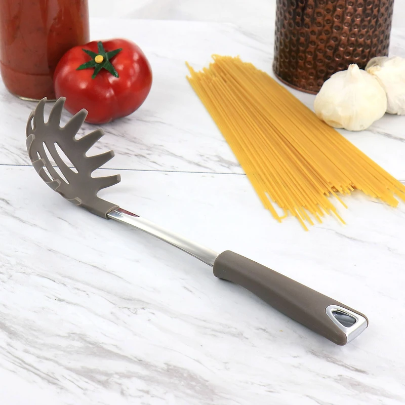 Martha Stewart Gray Nylon Pasta Spoon