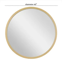 Gold Contemporary Wall Mirror, 42" x 2" x 42"