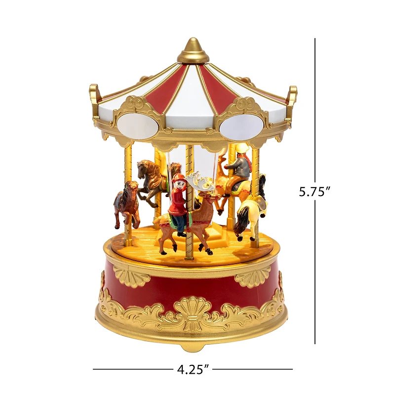 5.75" Animated & Musical Carousel