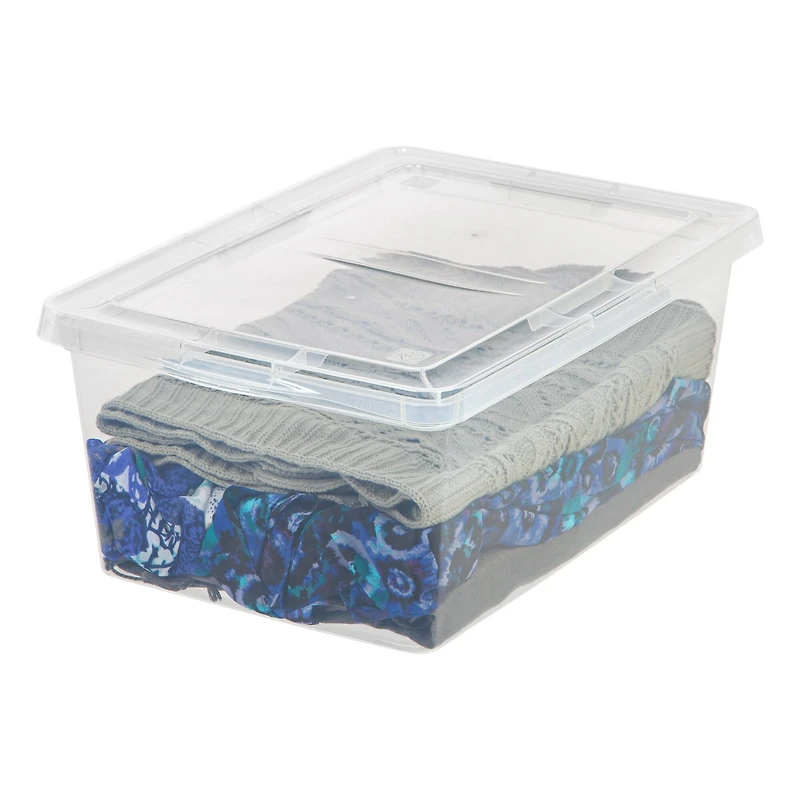 IRIS® 17qt. Clear Snap Top Storage Boxes, 8ct.