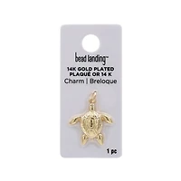 14K Gold Plated Turtle Charm by Bead Landing™