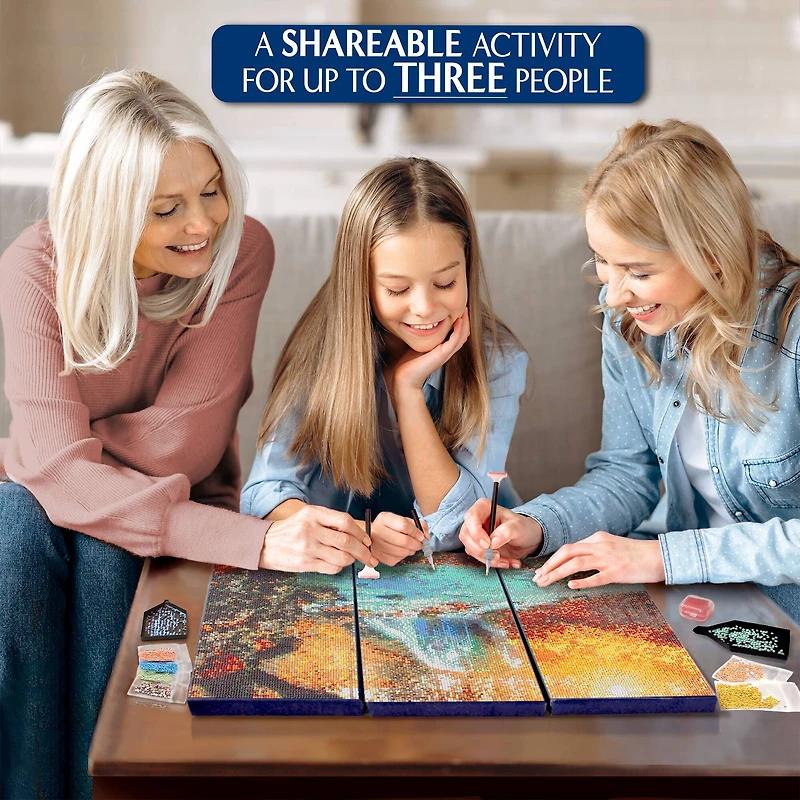 ArtSkills® Brilliant Art Autumn Waterfall Stretched Canvas Diamond Painting Kit