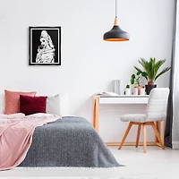 Stupell Industries Vampire Wine Glass Glam Woman Framed Floater Canvas Wall Art