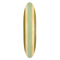 Hello Honey® 5.5ft. Stripes Lacquered Wood Surfboard Wall Décor