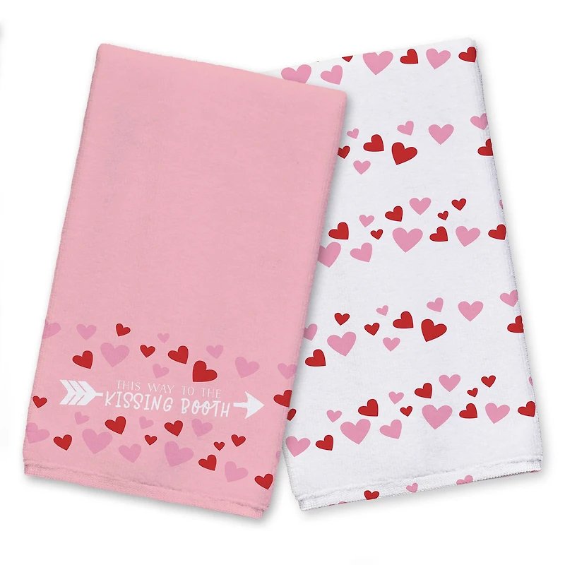 Kissing Booth This Way Tea Towel Set