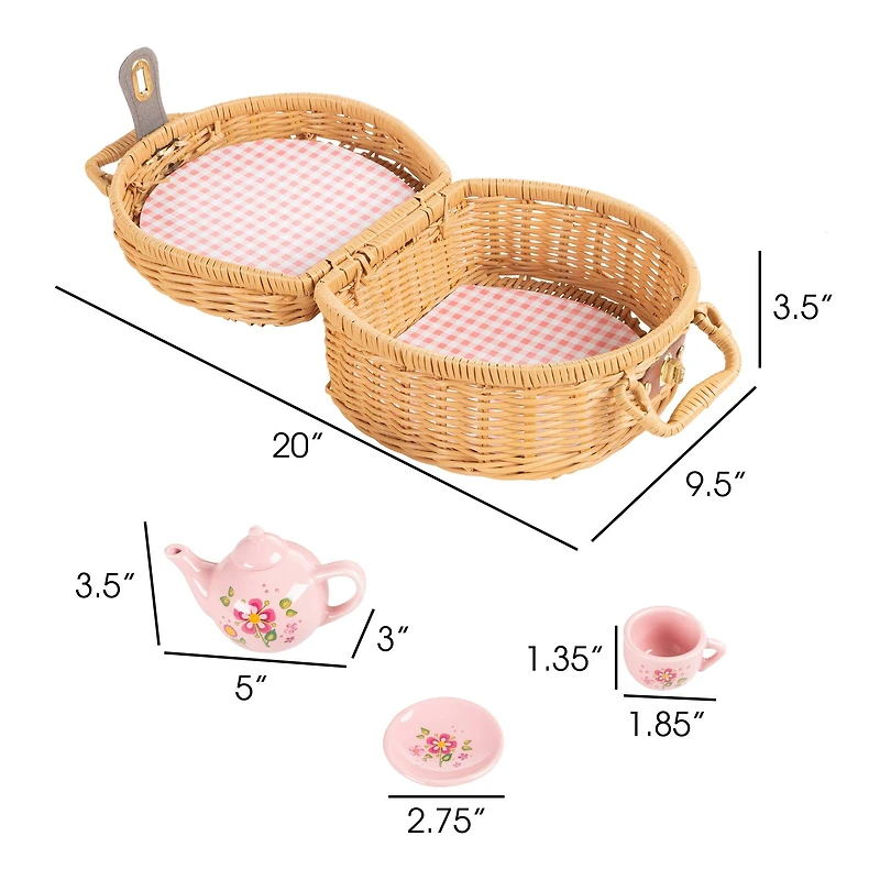 Kids Mini Porcelain Tea Party Set