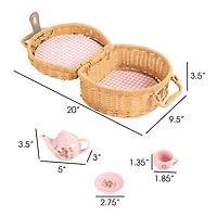 Kids Mini Porcelain Tea Party Set