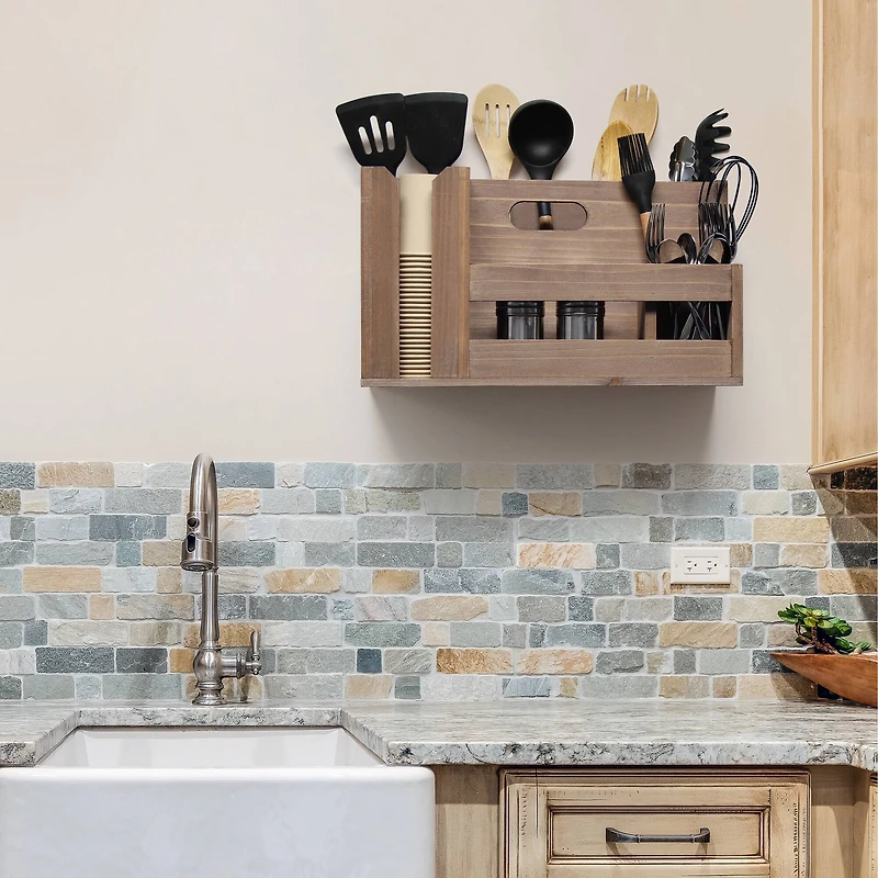 Elegant Designs Wood Caddy Organizer