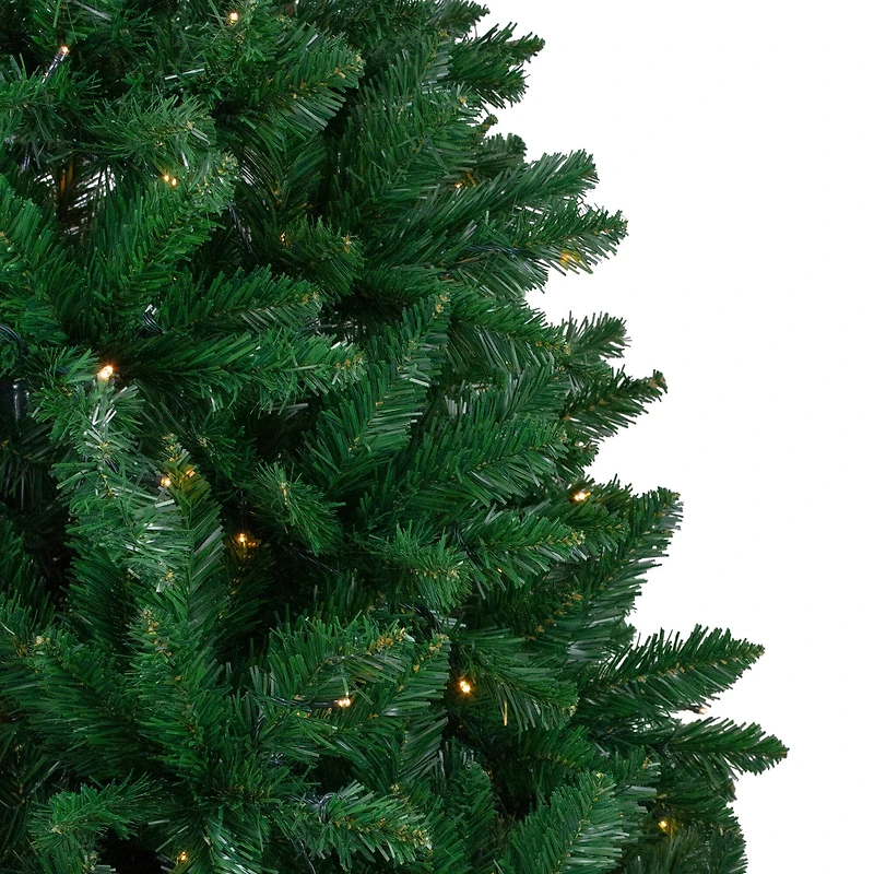 7.5ft. Pre-Lit Twin Lakes Fir Artificial Christmas Tree, Warm White LED Lights