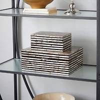 Black Mother of Pearl Coastal Box Set