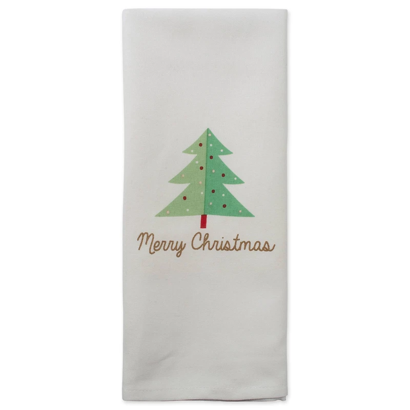 DII® Red Check & White Merry Christmas Dishtowel Set