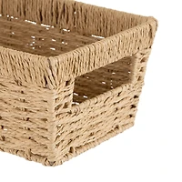 Simplify Small Dutch Weave Shelf Storage Basket