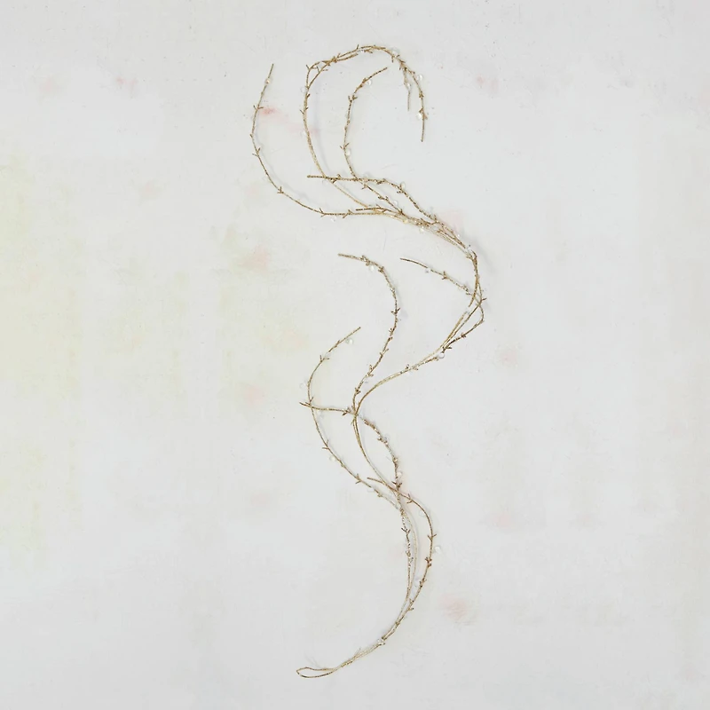 Hello Honey® 6ft. Gold Finish Faux Twig Garland with Acrylic Jewels & Glitter