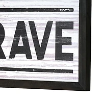 American Art Décor™ 36" Home Of The Brave Wood Novelty Wall Sign
