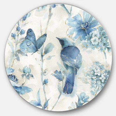 Designart - Indigold Bird Cottage Family I