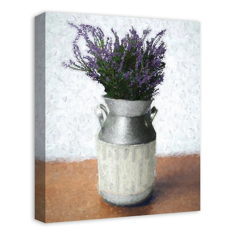 Lavendar Bundle In Vase 16" x 20" Canvas Wall Art