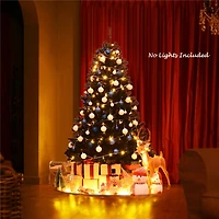 6ft. Unlit Black Artificial Christmas Tree