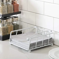 Laura Ashley White Speckled Napkin Holder