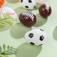 Glitzhome® Easter Plastic Fillable Sports Eggs, 48ct.