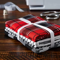 12 Pack: Flannel Print Fabric Bundle by Loops & Threads™