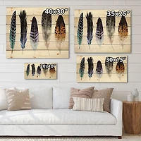 Designart - Colourful Boho Feathers II