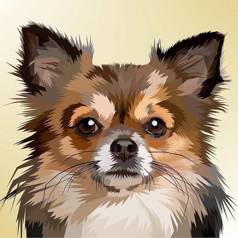 Wizardi Diamond Painting Kit Dog Portrait 