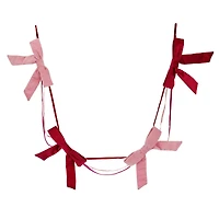 6ft. Red & Pink Bow Garland by Ashland®