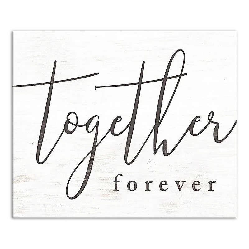 Together Forever 12" x 18" Canvas Wall Art