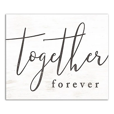 Together Forever 12" x 18" Canvas Wall Art