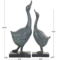 Blue Bird Sculpture Set
