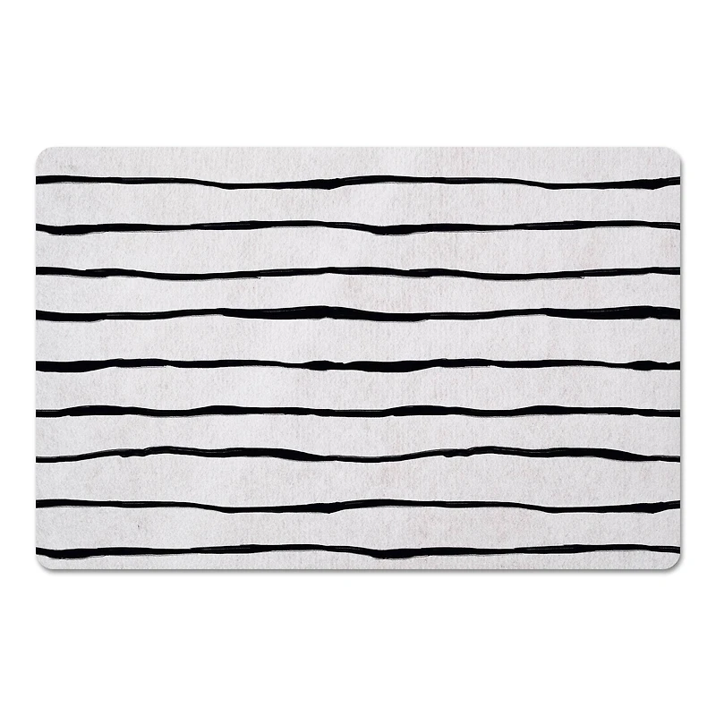 Simple Painted Stripes 27" x 18" Floor Mat