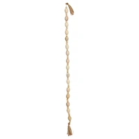 Hello Honey® 60" Mango Wood Bead Garland with Jute Tassels