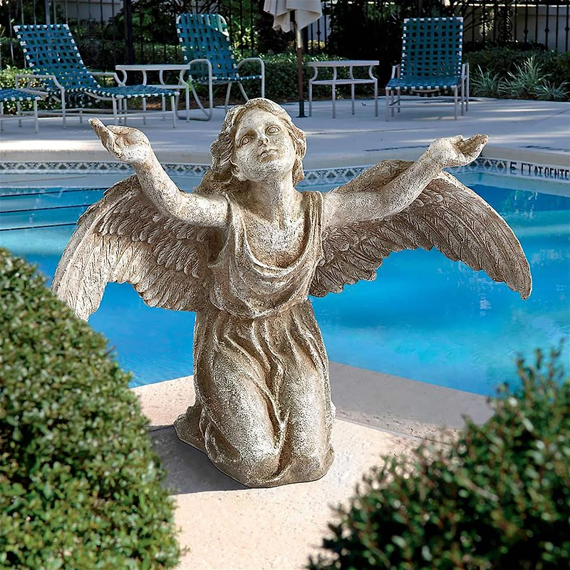 Design Toscano 19" Heavens Devotion Angel Outdoor Statue