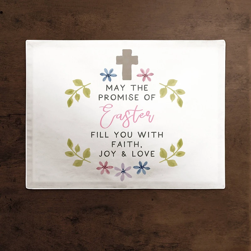 The Promise of Easter 14" x 18" Cotton Twill Placemat