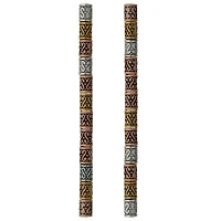 Metal Carved Tube Beads, 9mm by Bead Landing™