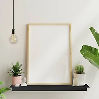 HangZ™ Black Reversible No Stud Floating Shelf