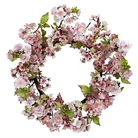 24" Pink Cherry Blossom Wreath