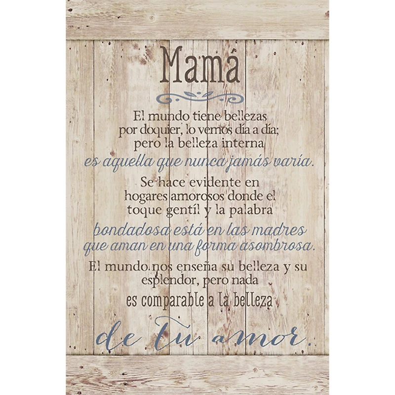 Mamá El Mundo: Mom Wall Plaque