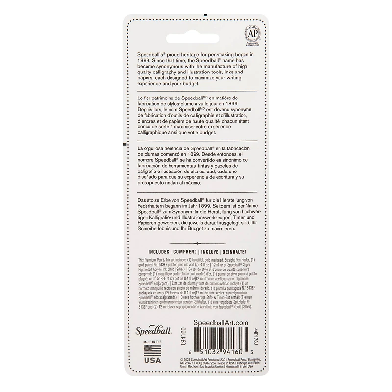 Speedball® Signature Series Pen & Metallic Ink Set