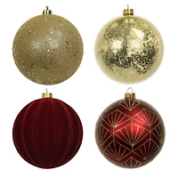 4 Pack 4.7" Berry Jolly Shatterproof Ball Ornaments by Ashland®
