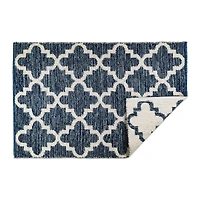 DII® Blue Lattice Hand-Loomed Rug, 2ft. x 3ft.