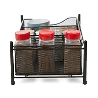 Mind Reader -Compartment Pull-out Sliding Organizing Drawer Storage Basket