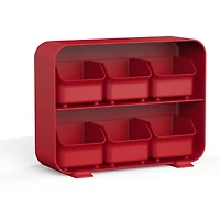 Mind Reader Red 6 Drawer Tea Bag Holder