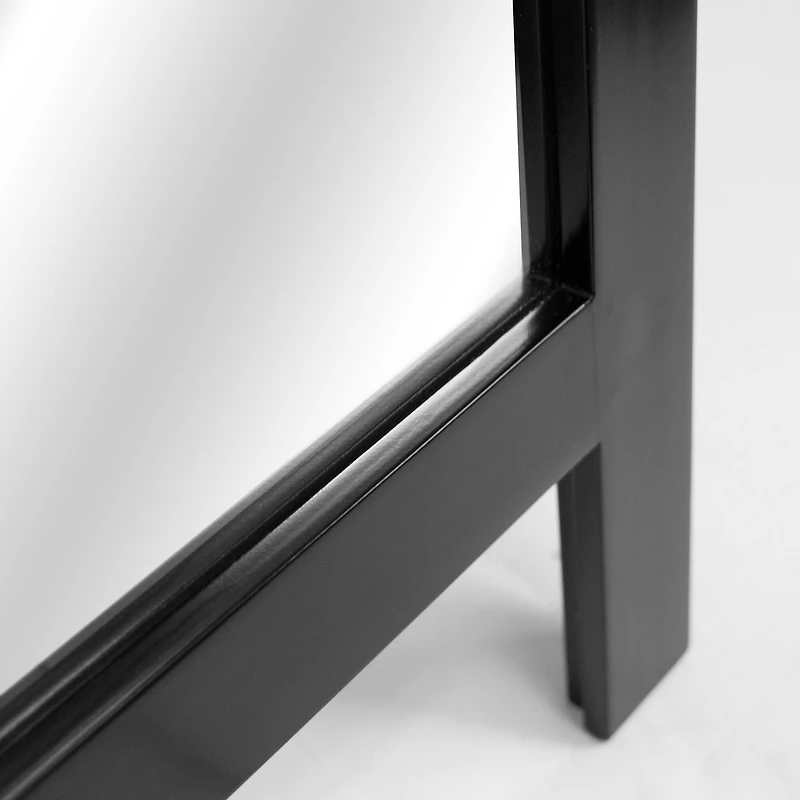 Head West Semi-Gloss Deep Espresso 18" x 64" Float Leaner Free Standing Framed Mirror