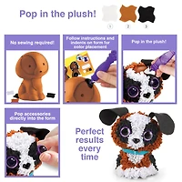 12 Pack: Assorted PlushCraft™ 3D Animal Kit