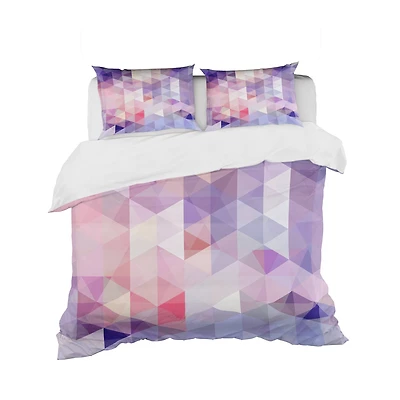 Designart 'Square Composition with Geometric Shapes' Modern & Contemporary Bedding Set