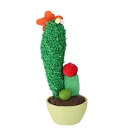 12" Mixed Plush Cactus Plant in Faux Ceramic Pot