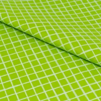 SINGER Green Plaid Cotton Fabric