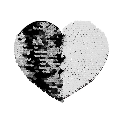 Craft Express Sublimation Heart Shaped Sequin Patches
