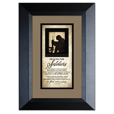 Prayer For Soldiers Wood Framed Art